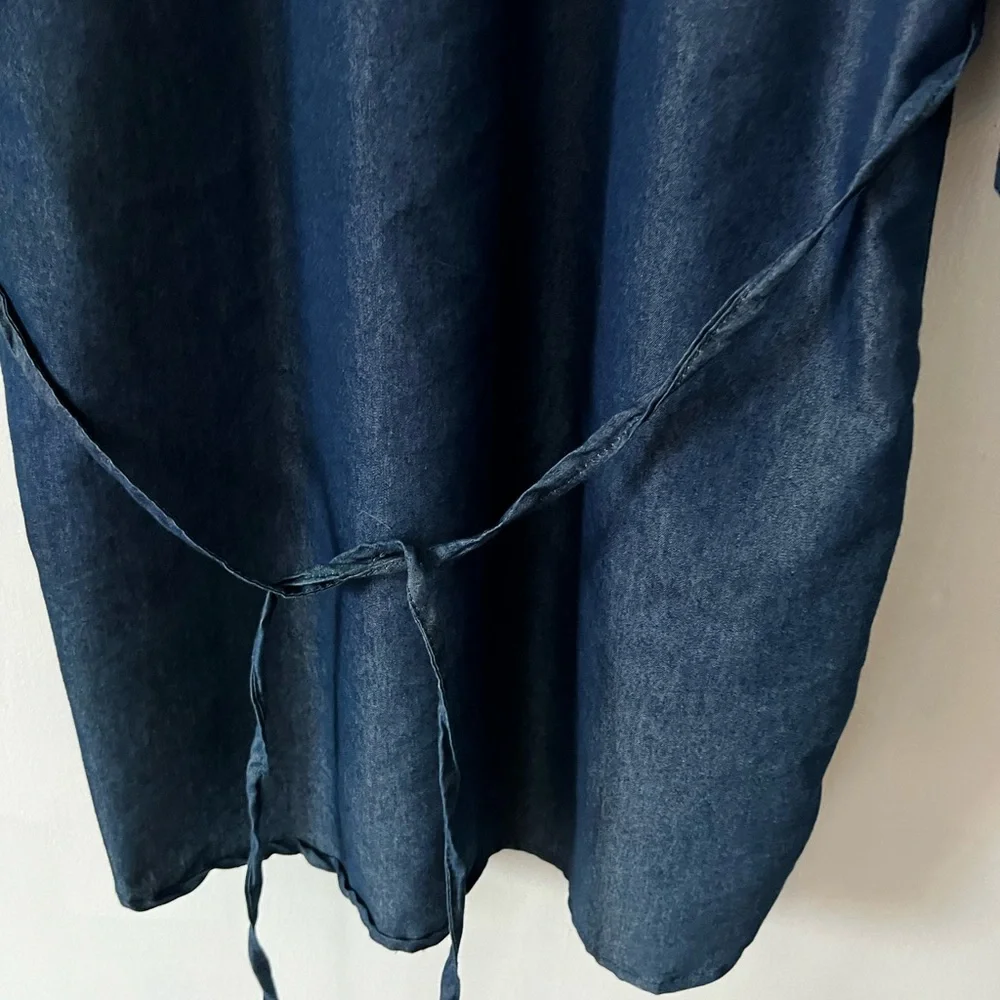 imPRESS Indigo Cotton Pleated Shirt - Picture 6 of 11
